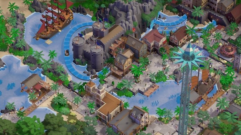 Theme park sim Parkitect's second paid expansion Booms & Blooms is out this week